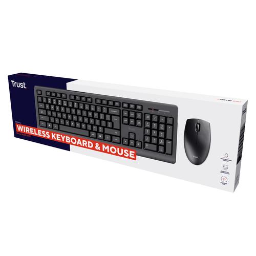 Trust Primo toetsenbord Inclusief muis Universeel RF Draadloos QWERTY Amerikaans Engels Zwart - Image 5