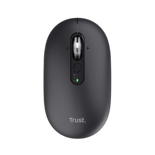 Trust Seron Slim Multi-device Muis - USB en Bluetooth muis – 7 knoppen – 3200 DPI – Zwart