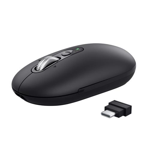 Trust Seron Slim Multi-device Muis - USB en Bluetooth muis – 7 knoppen – 3200 DPI – Zwart - Image 3