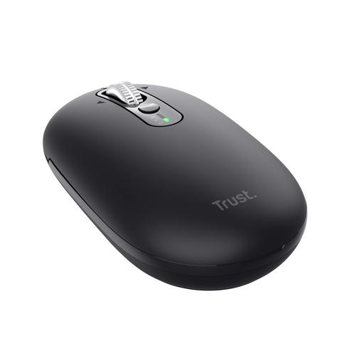 Trust Seron Slim Multi-device Muis - USB en Bluetooth muis – 7 knoppen – 3200 DPI – Zwart - Image 4