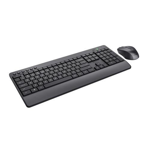 Trust Trezo toetsenbord Inclusief muis Kantoor RF Draadloos AZERTY Belgisch Zwart - Image 4