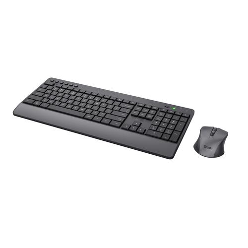 Trust Trezo toetsenbord Inclusief muis Kantoor RF Draadloos AZERTY Belgisch Zwart - Image 5