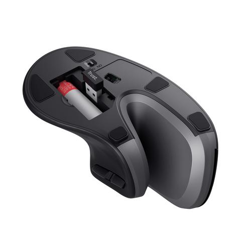 Trust Verro - Ergonomische Draadloze muis - Zwart - Image 6