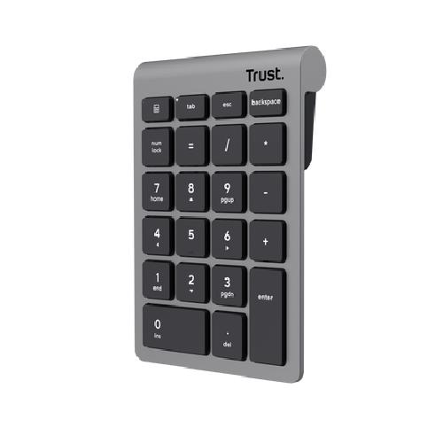 Trust Xalas numeriek toetsenbord Laptop/pc RF Draadloos Zilver - Image 1
