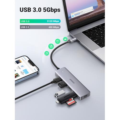 Ugreen 70336 interface hub USB 3.2 Gen 1 (3.1 Gen 1) Type-C 5000 Mbit/s - Image 6