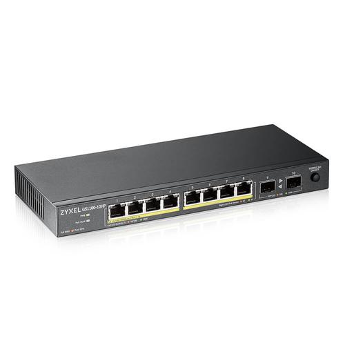 Zyxel GS1100-10HP v2 Unmanaged Gigabit Ethernet (10/100/1000) Power over Ethernet (PoE) Zwart - Image 2