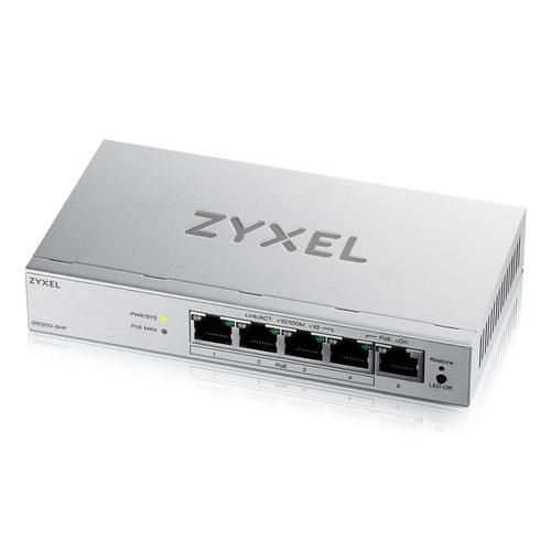 Zyxel GS1200-5HPV3 Managed L2 Gigabit Ethernet (10/100/1000) Power over Ethernet (PoE) Desktop Grijs