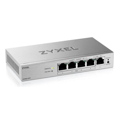 Zyxel GS1200-5HPV3 Managed L2 Gigabit Ethernet (10/100/1000) Power over Ethernet (PoE) Desktop Grijs - Image 2