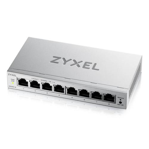 Zyxel GS1200-8V3 Managed L2 Gigabit Ethernet (10/100/1000) Desktop Grijs
