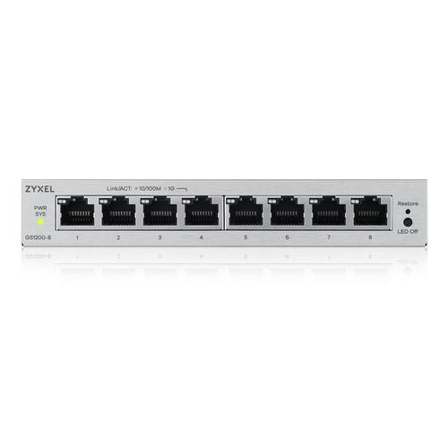 Zyxel GS1200-8V3 Managed L2 Gigabit Ethernet (10/100/1000) Desktop Grijs - Image 3