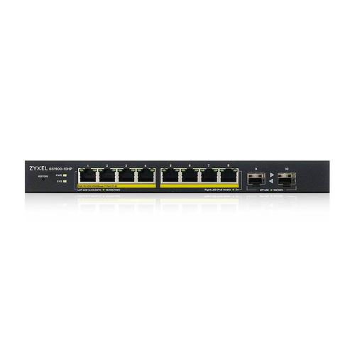 Zyxel GS1900-10HP Managed L2 Gigabit Ethernet (10/100/1000) Power over Ethernet (PoE) Zwart - Image 3