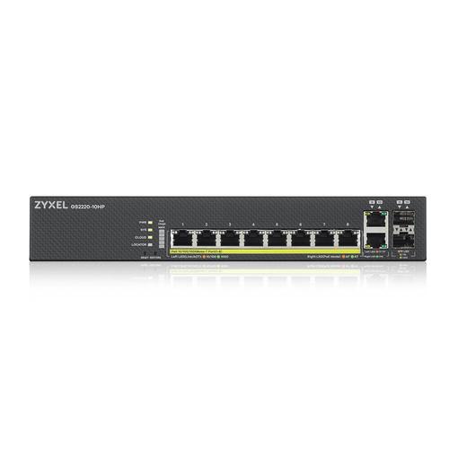 Zyxel GS2220-10HP-EU0101F netwerk-switch Managed L2 Gigabit Ethernet (10/100/1000) Power over Ethernet (PoE) Zwart - Image 2