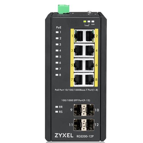 Zyxel RGS200-12P Managed L2 Gigabit Ethernet (10/100/1000) Power over Ethernet (PoE) Zwart - Image 3
