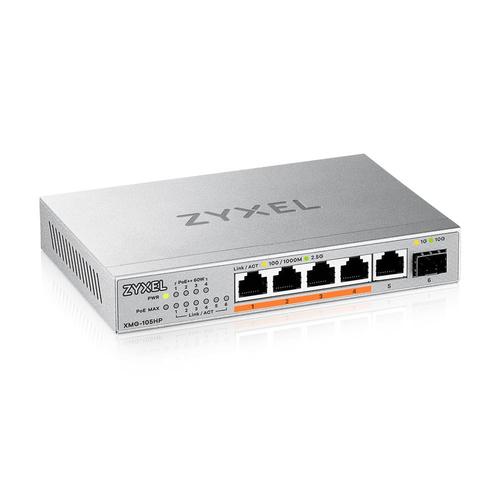 Zyxel XMG-105HP Unmanaged 2.5G Ethernet (100/1000/2500) Power over Ethernet (PoE) Zilver - Image 1