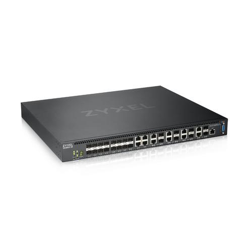 Zyxel XS3800-28 Managed L2+ 10G Ethernet (100/1000/10000) Zwart - Image 1